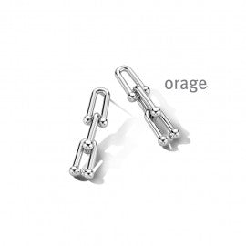 Boucle d'oreilles acier O2145