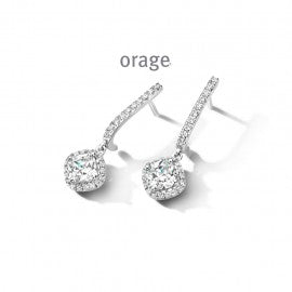 Boucle d'oreilles argent Orage O3258