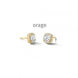 Boucle d'oreilles plaqué or Orage O3260