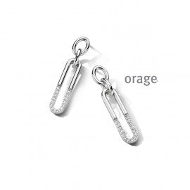 Boucle d'oreilles argent Orage O3526