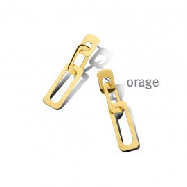 Boucle d'oreilles plaqué or Orage O3983