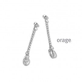 Boucle d'oreilles argent Orage O3984