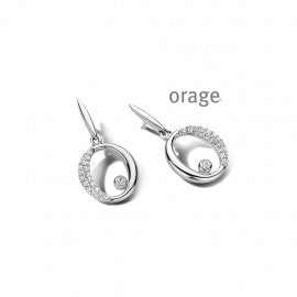 Boucle d'oreilles argent Orage O6543