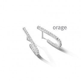 Boucle d'oreilles argent Orage O8040