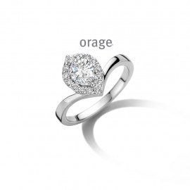 Bague argent Orage R6818